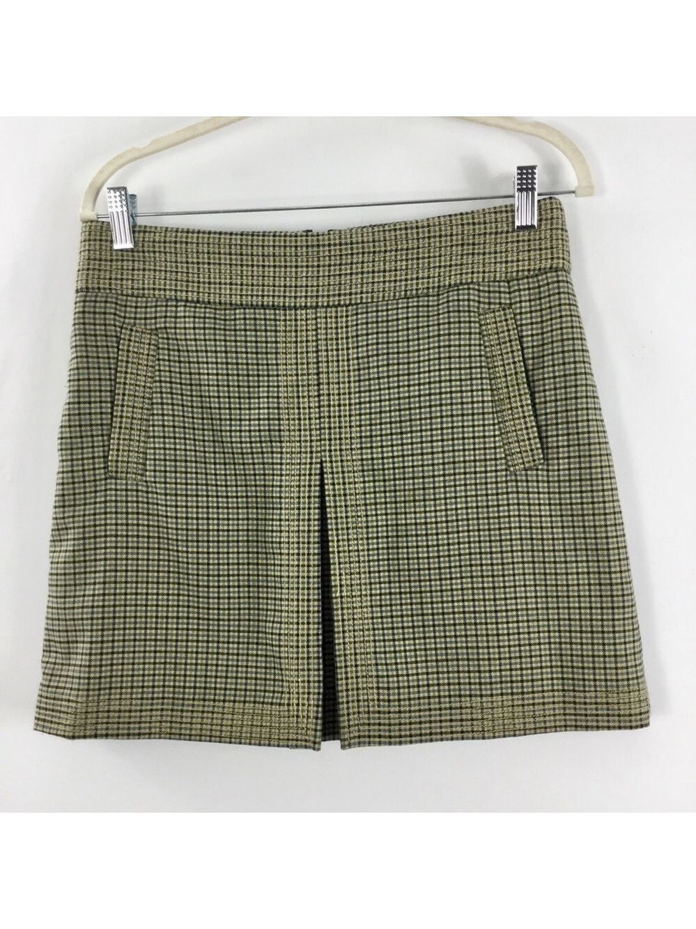 J. Crew Factory Wool-blend Classic Y2K Houndstooth Mini Skirt Size 6